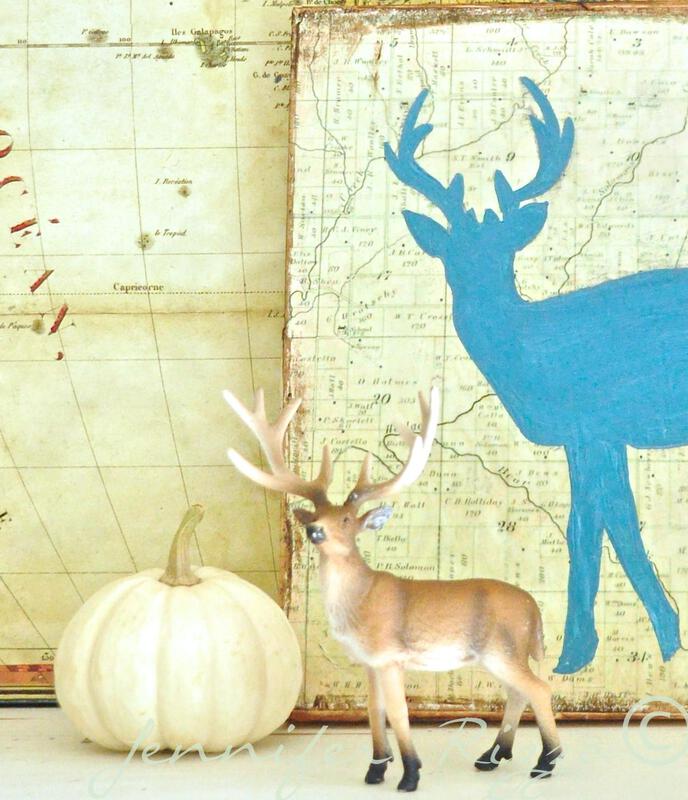 How to paint a deer silhouette.... Jennifer Rizzo