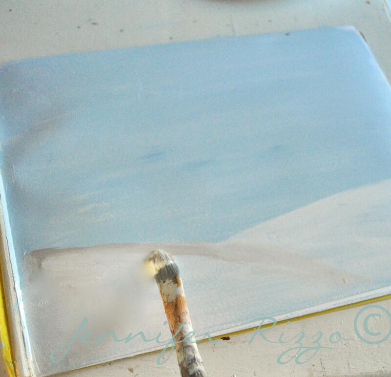 How to paint a winter scene...Art skills not required...!!! - Jennifer ...