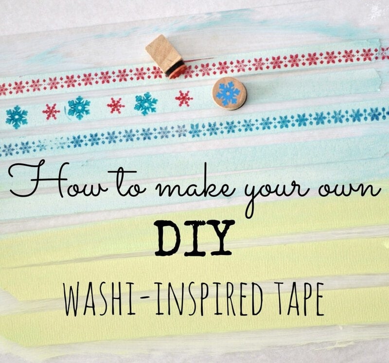 How to make your own custom DIY washi tape..... Jennifer Rizzo