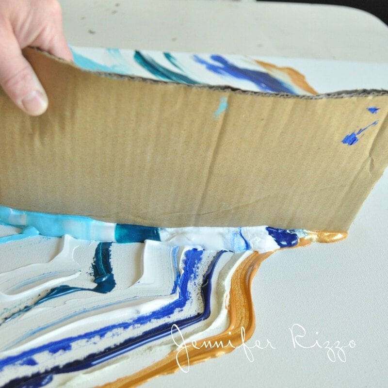 How to Paint a Fun and Easy Acrylic Agate Art Painting - Jennifer Rizzo