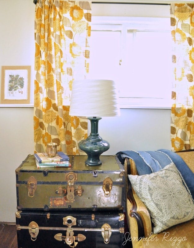 OLd trunks make a great storage piece or an end table