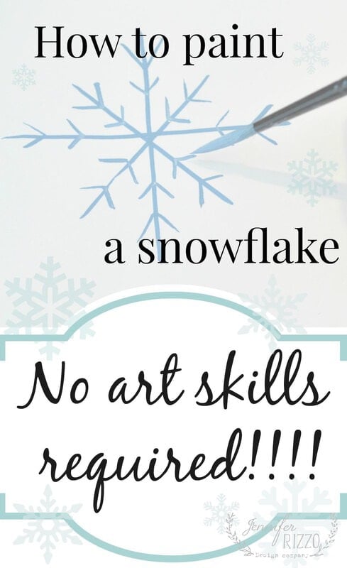 How To Paint A Snowflake