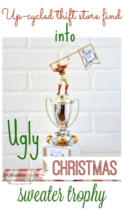 ugly christmas sweater trophy