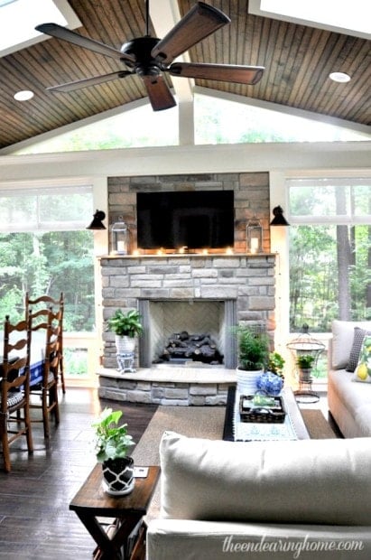 Love this back deck to sun room idea!