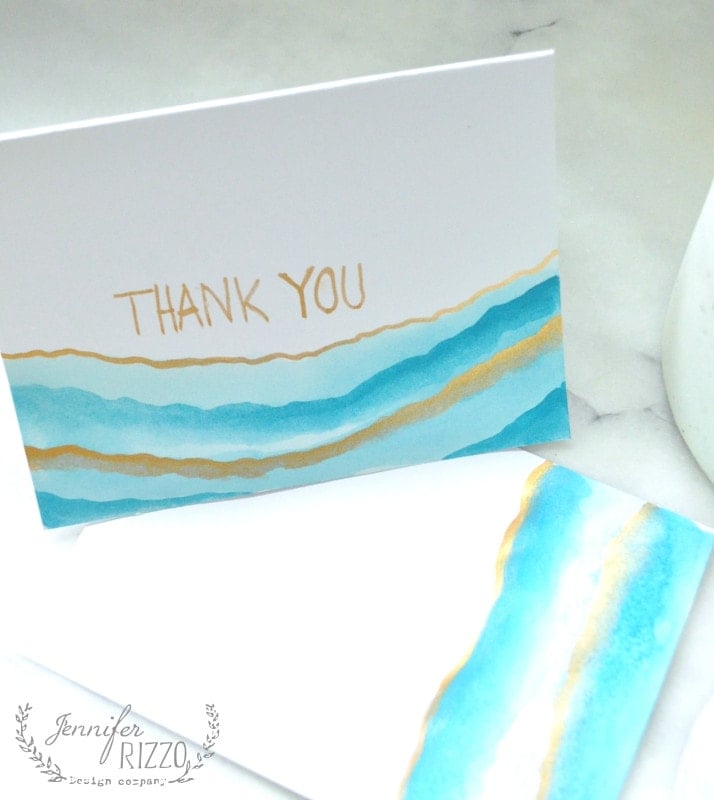 Paint Your Own Watercolor Note Cards and Envelopes - Jennifer Rizzo