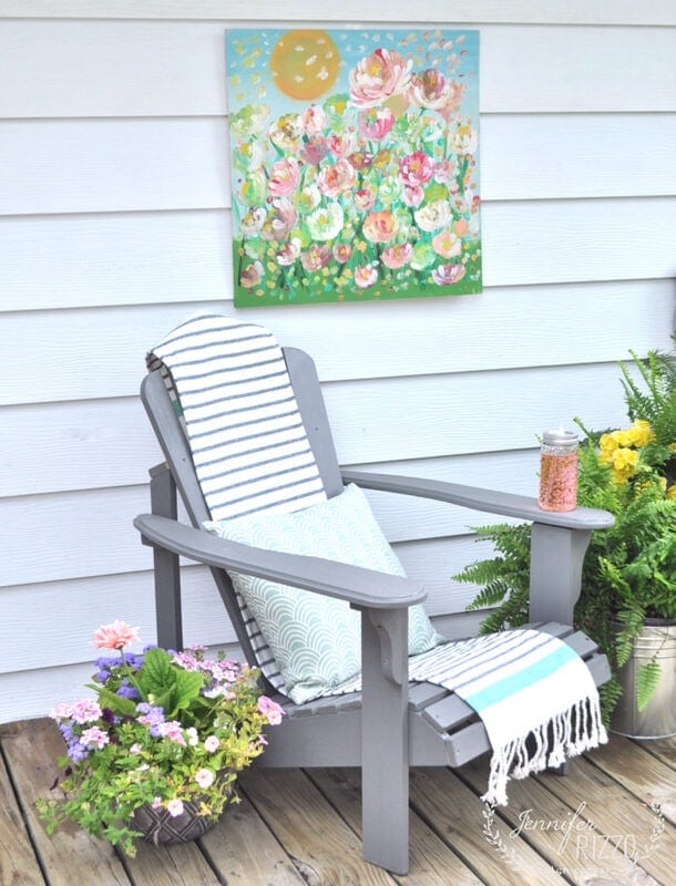 For your next party,paint outdoor art you can actually leave outside Jennifer Rizzo