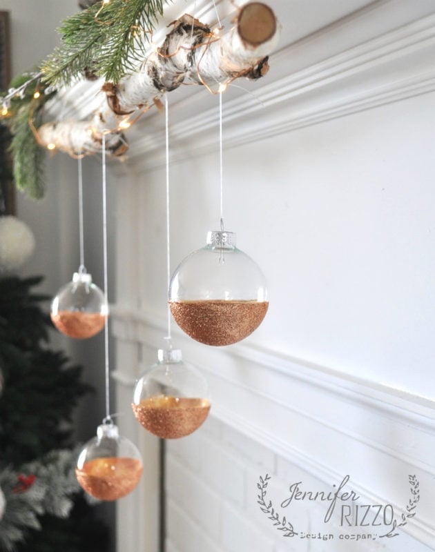 How to Hang Christmas Ball Ornaments on Fishing Line : Cute Crafts 