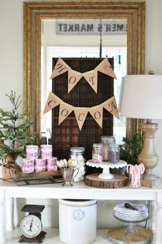 At The Picket Fence how to create a hot cocoa bar