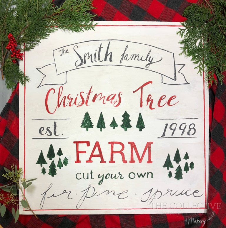 DIY Fresh-Cut Christmas Tree Farm Holiday Sign Workshop - Jennifer Rizzo