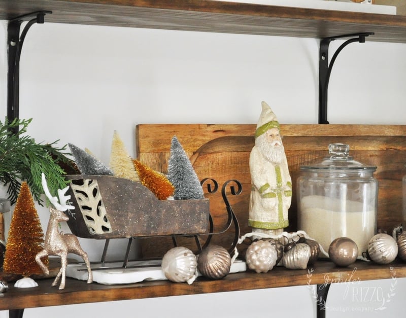 Open Shelving Holiday Touches Jennifer Rizzo