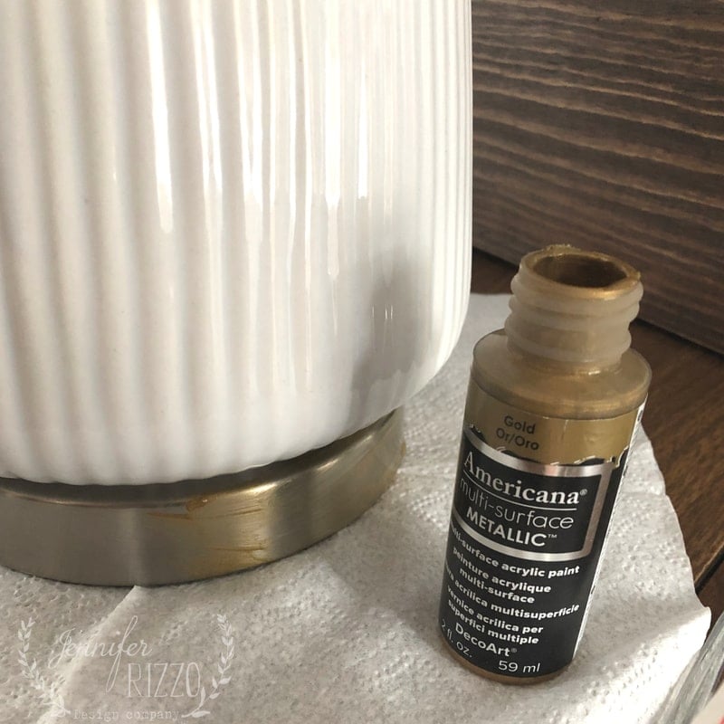 Paint a Metal Lamp Base Jennifer Rizzo