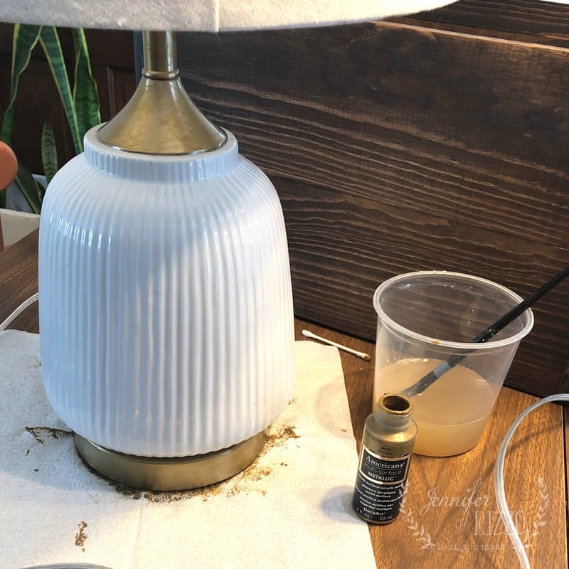 Paint a Metal Lamp Base Jennifer Rizzo