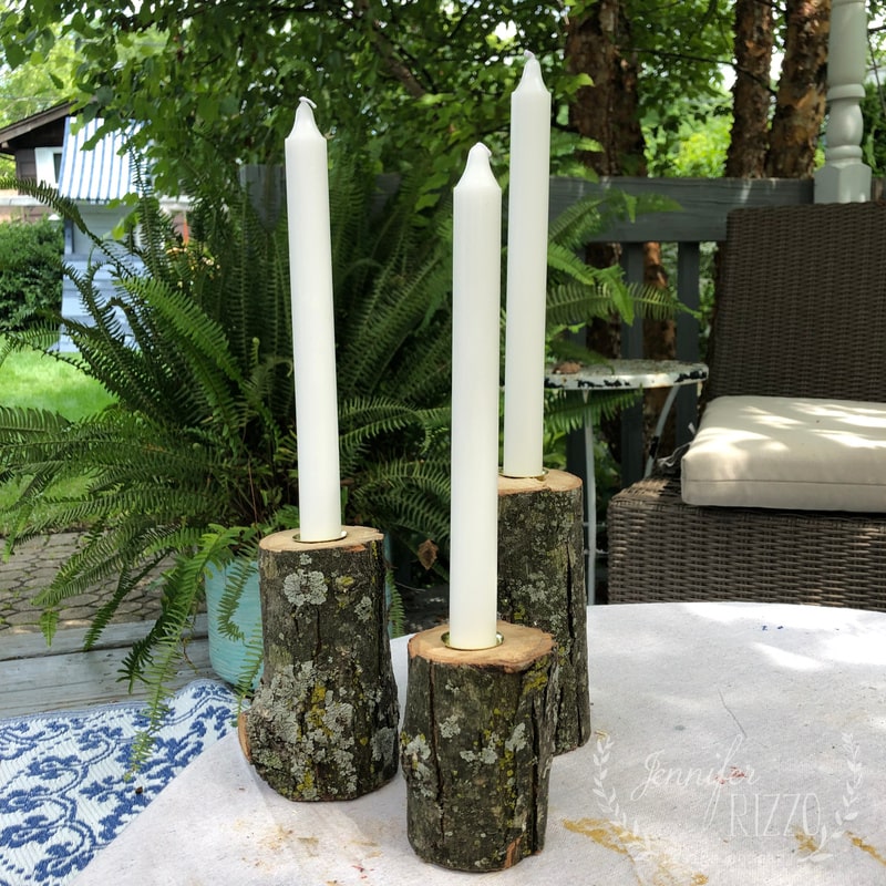Wooden Tree Branch Candle Holder - Rustic Creative Candlestick For Church Or Home