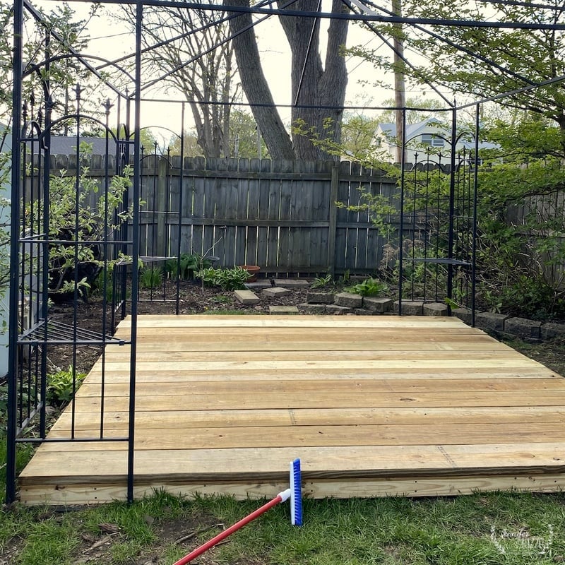 Our Metal Gazebo with a Free-Standing Platform Deck - Jennifer Rizzo