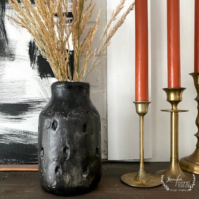 DIY Clay-Wrapped Boho Vase - Jennifer Rizzo