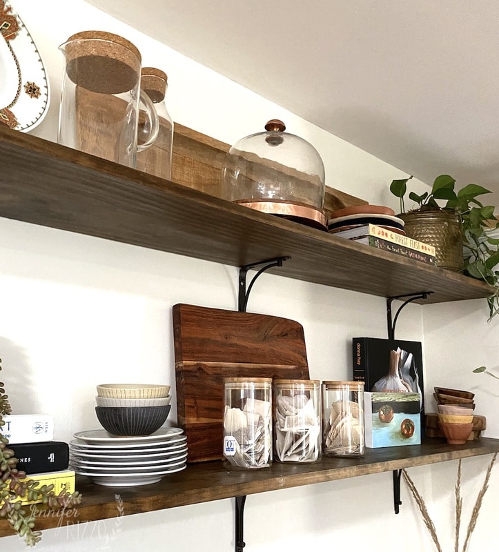 Buffet Restyling Painted Buffet and Easy Open Shelf Restyling - Jennifer Rizzo