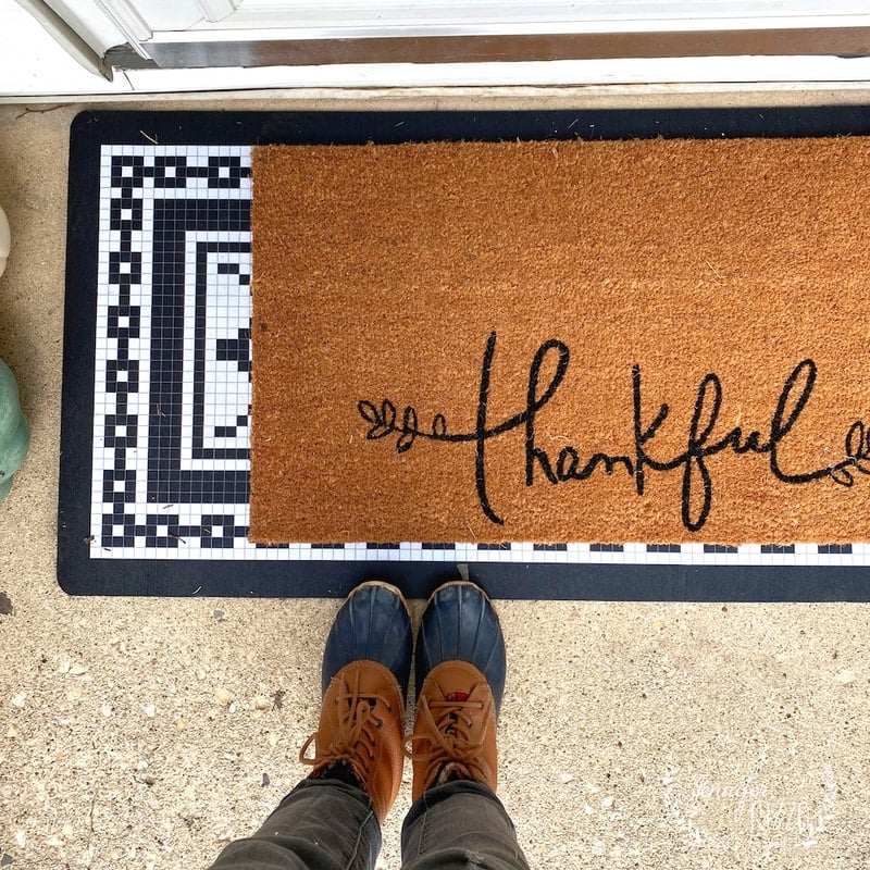 Thankful Mat for front door