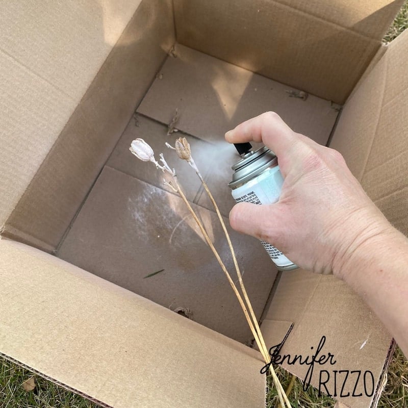 Spray Paint Dried Flowers Jennifer Rizzo