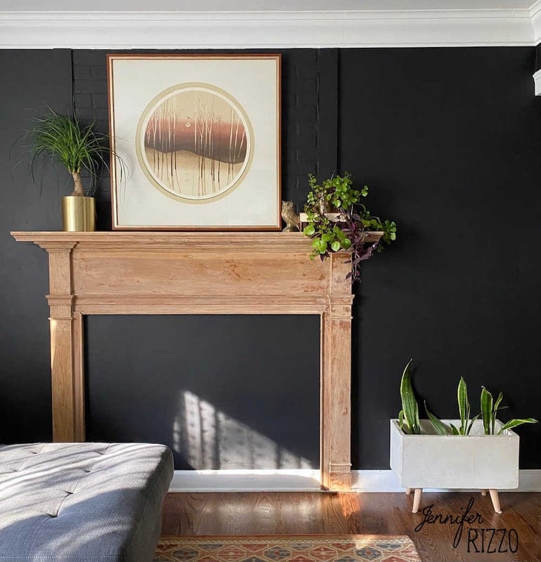 Black Wall Paint On Living Room Walls Jennifer Rizzo
