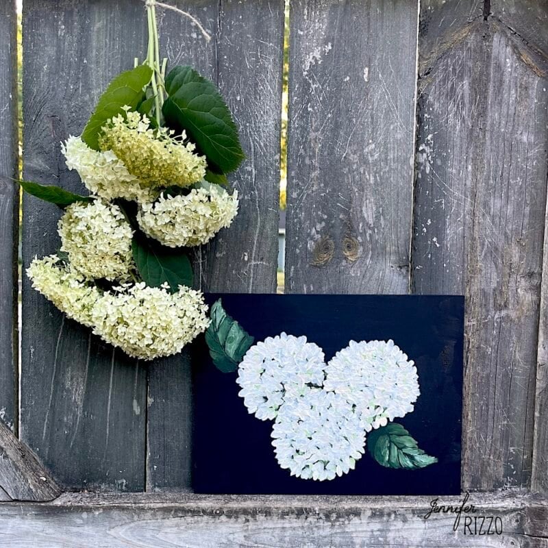 How to Paint a Hydrangea Jennifer Rizzo