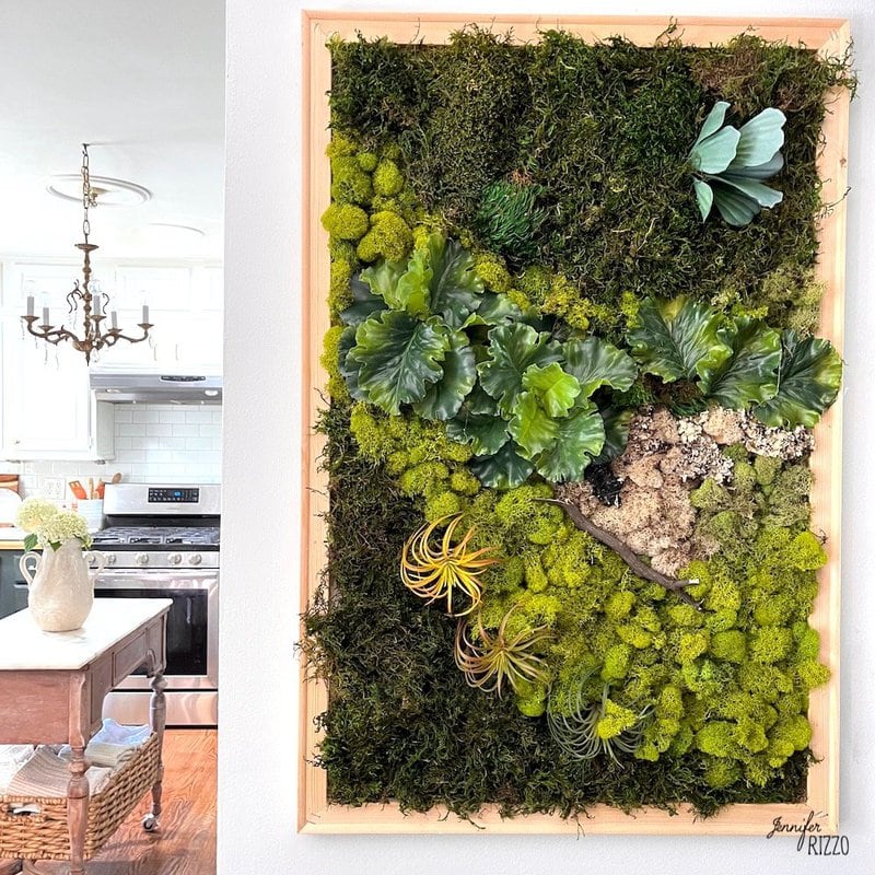 Make a Really Cool Abstract Moss Wall Art Canvas Jennifer Rizzo