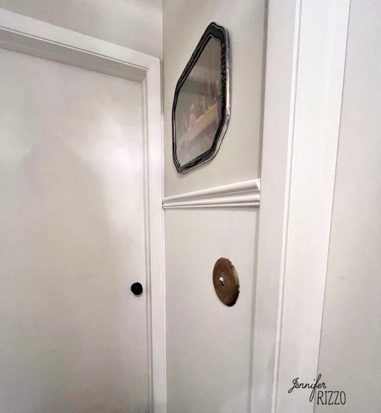 Wall with chair rail added